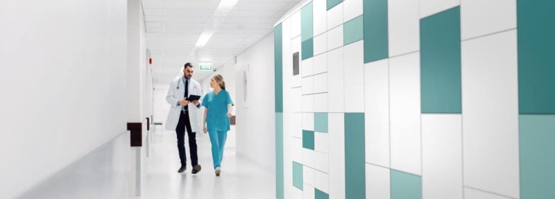Smartlocker Gesundheitswesen Schmal