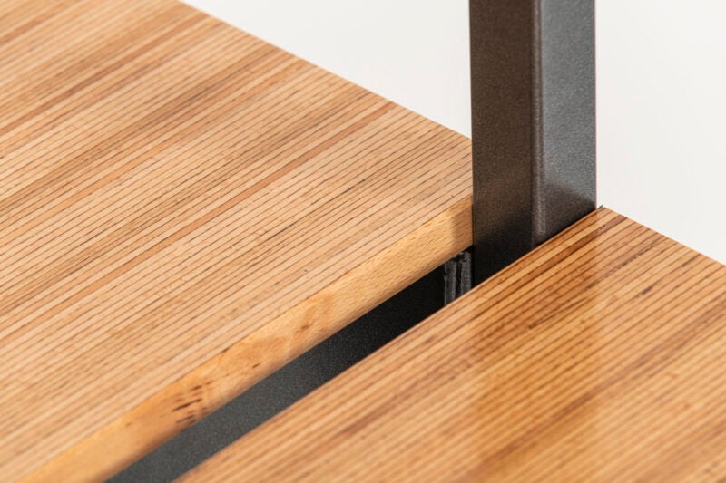 MAKK MODULAR Freistehende Sitzbankgarderobe Baubuche (4)