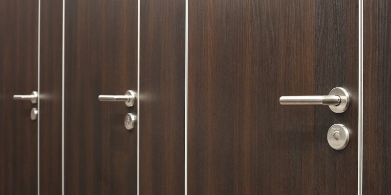 WC Trennwandsystem NiUU Mit Sonderholz Dekor