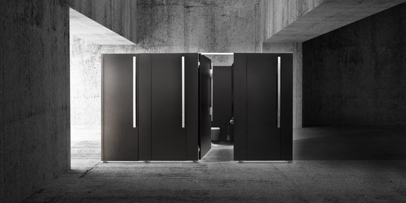 Empty Dark Abstract Concrete Room Interior. 3d Illustration