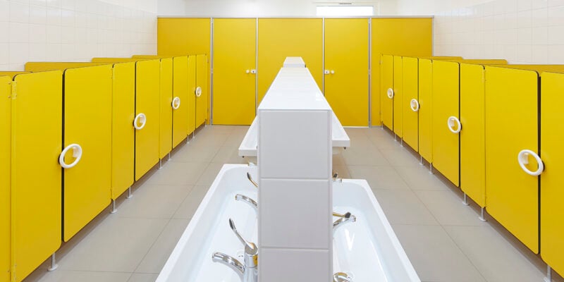 WC Trennwand Bambino Klassik In Maisgelb