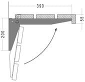Bankkonsole Abklappbar 0740.2451
