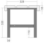 KIND Bankkonsole KUBISCH Mit Schuhrosträger 0740.2242