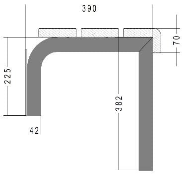Wand Bodenkonsole RUNDROHR 0740.5710
