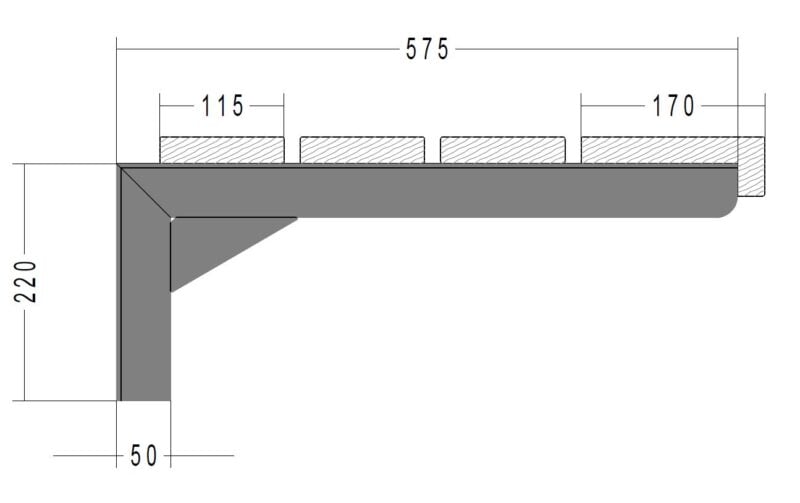 Wandkonsole T PROFIL IV 0740.6103 IV