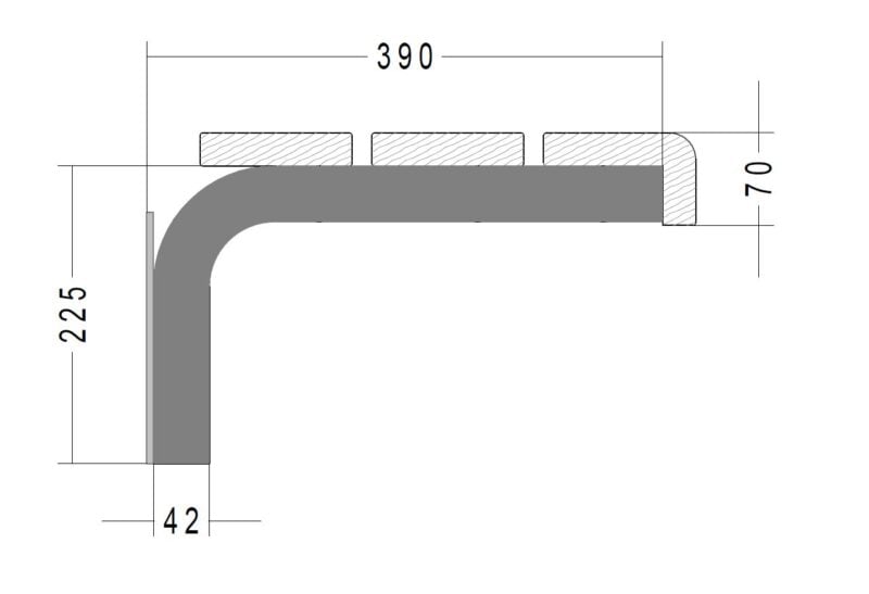 Wandkonsole RUNDROHR 0740.5701
