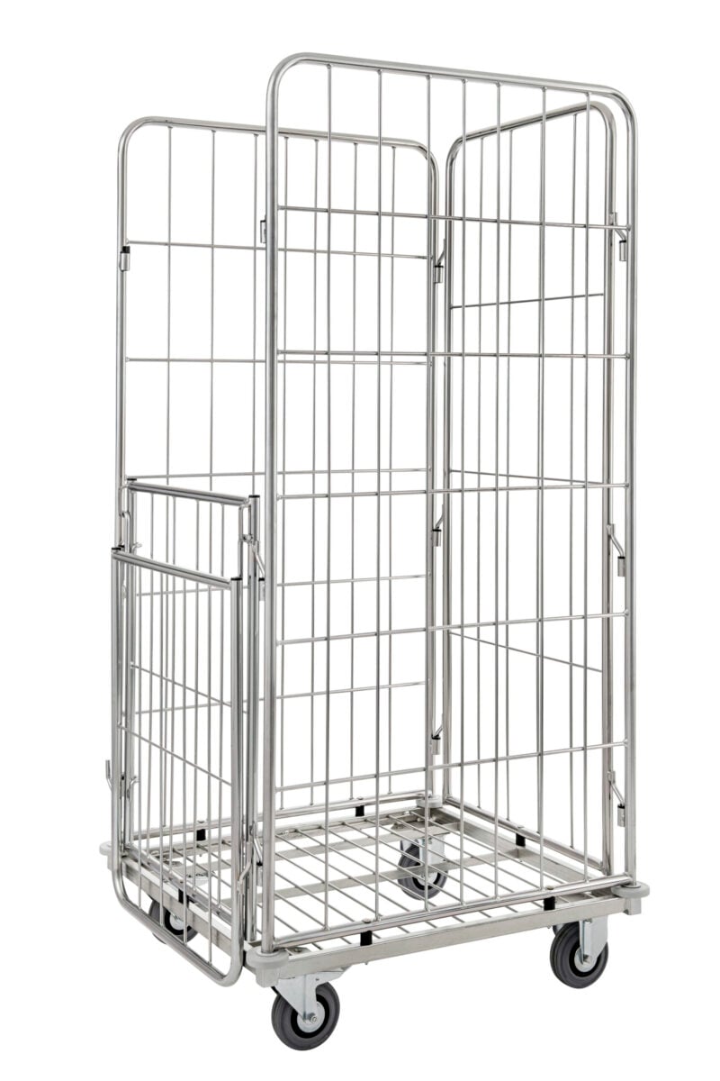 Gitterrollcontainer Türe Offen