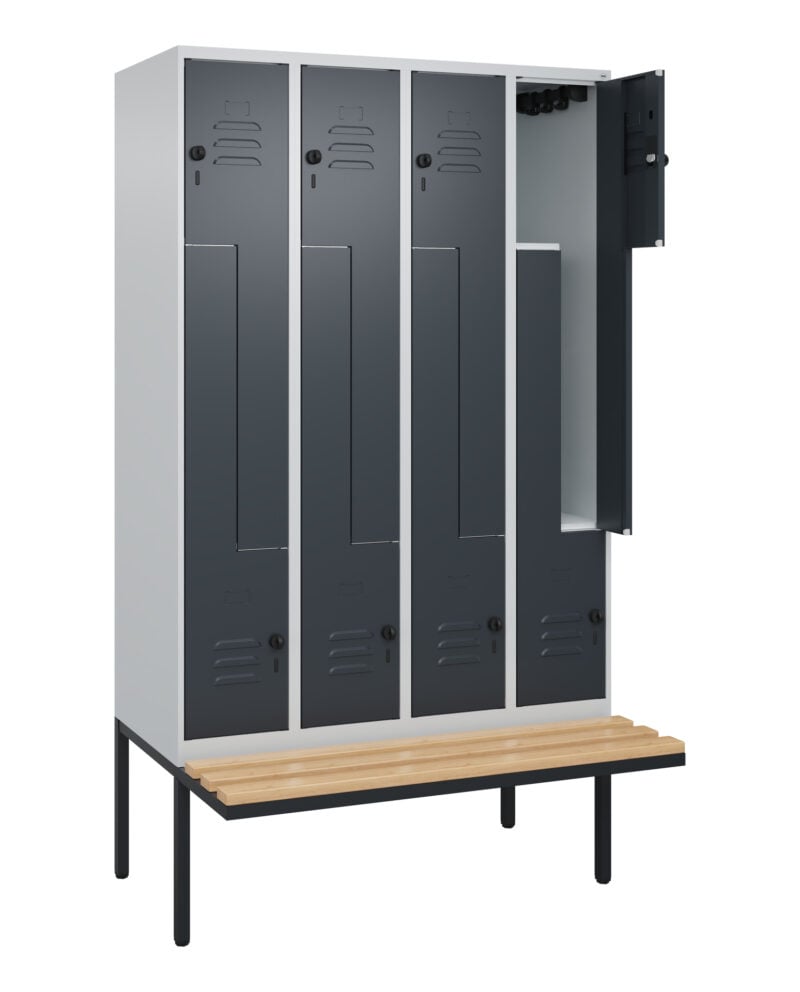 CLASSIS PLUS Z Spind Schwebende 4er Bank