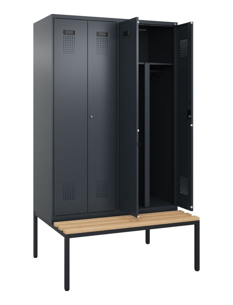 EVOLO PLUS Ganze Abteile Schwarz Weiss 2er Bank
