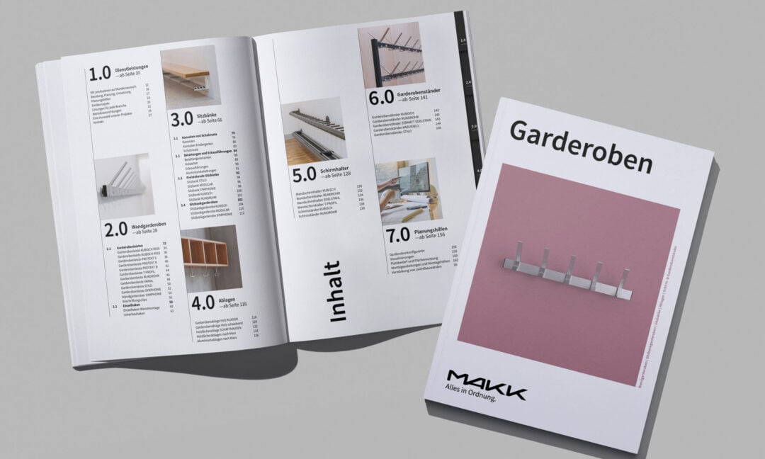 MAKK Kataloge Garderoben Mockup